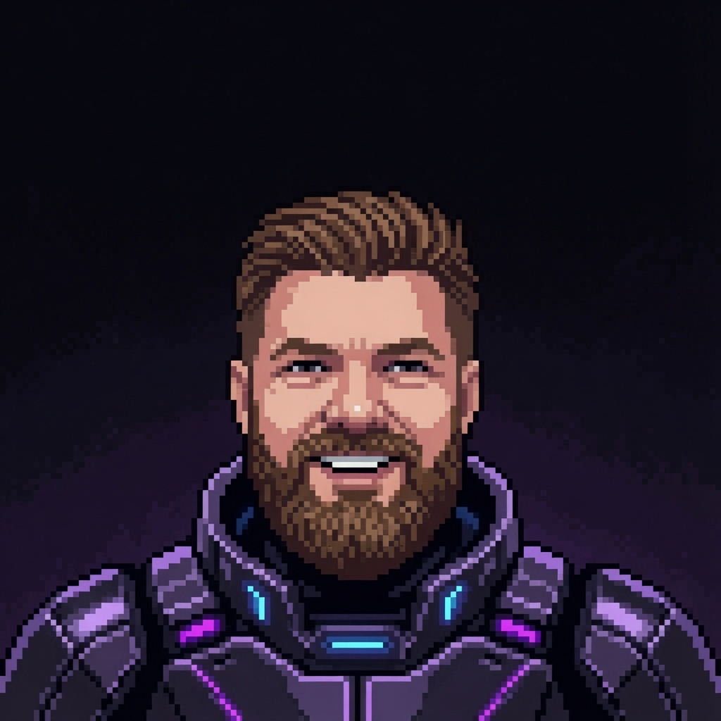 Mike Misbach — pixel art portrait